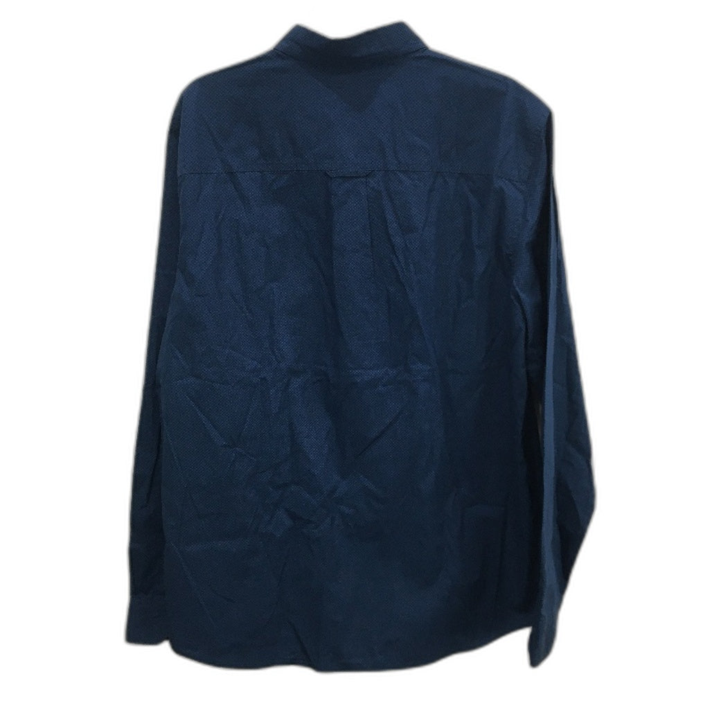Jeanswest Buster Blue Diamond Patterned Long Sleeve Shirt Mens Size Large