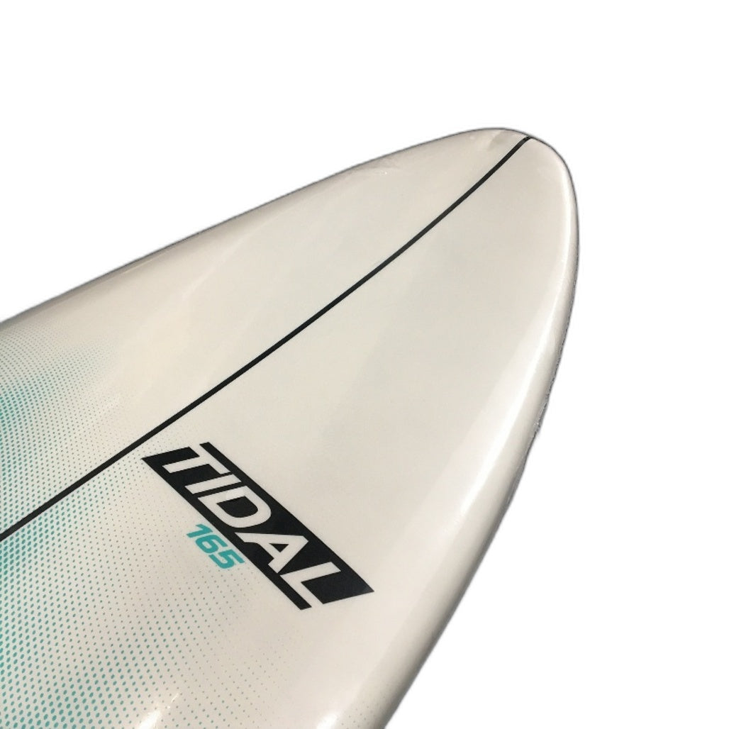 Surfboard 1.65m White, Aqua & Black Kids Foam Surfing Board NEW