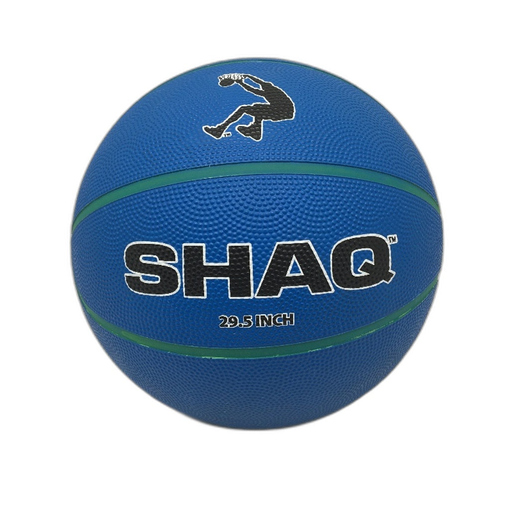 Shaq Official Size 7 Indoor & Outdoor Basketball Blue & Green 29.5" Grippy Ball