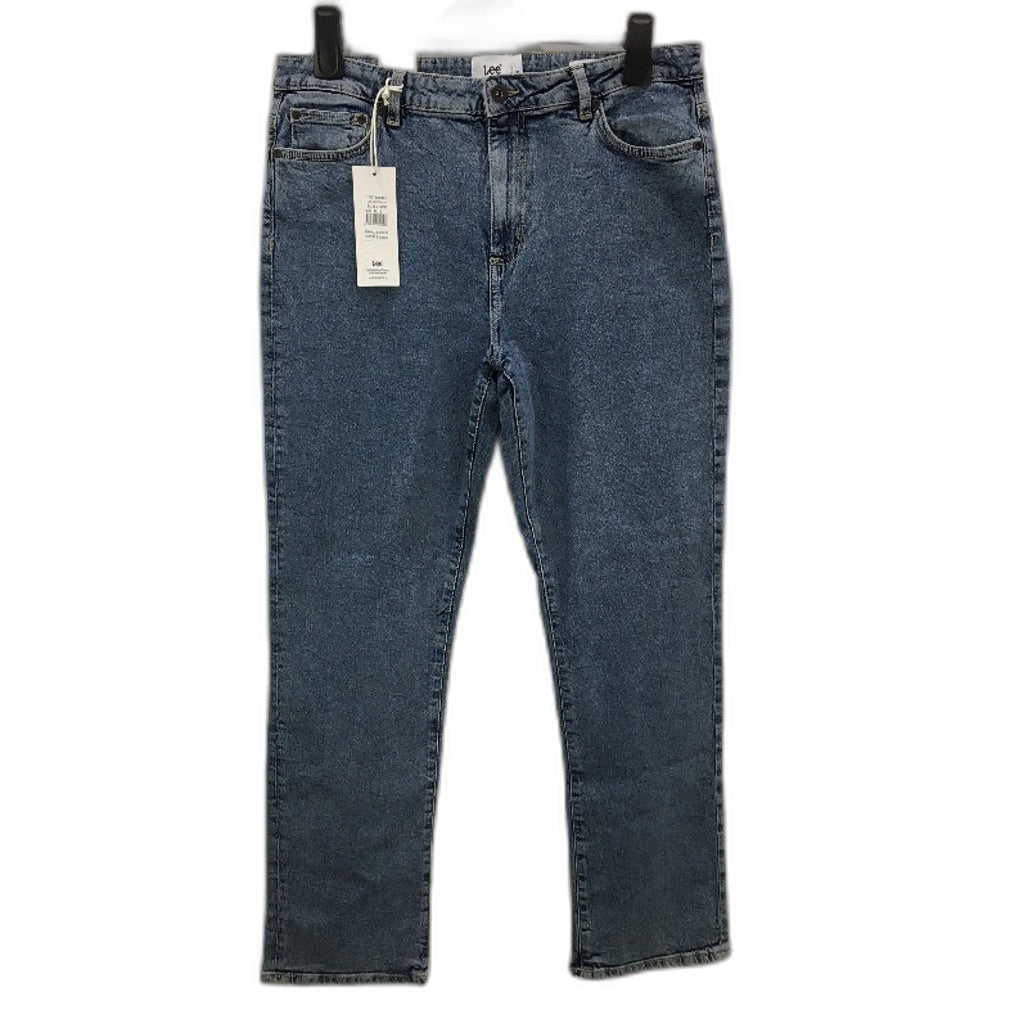 Lee LWM Mid Rise Straight Leg Fade Blue Denim Jeans Ladies Size 16 NEW