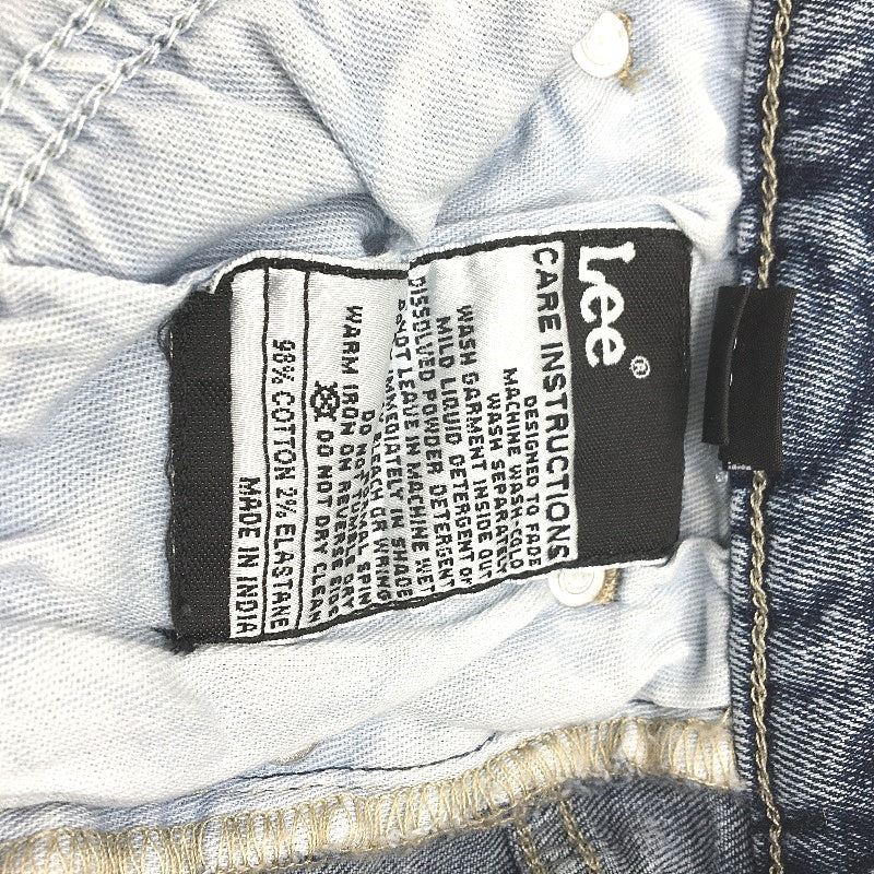 Lee LWM Mid Rise Straight Leg Fade Blue Denim Jeans Ladies Size 16 NEW