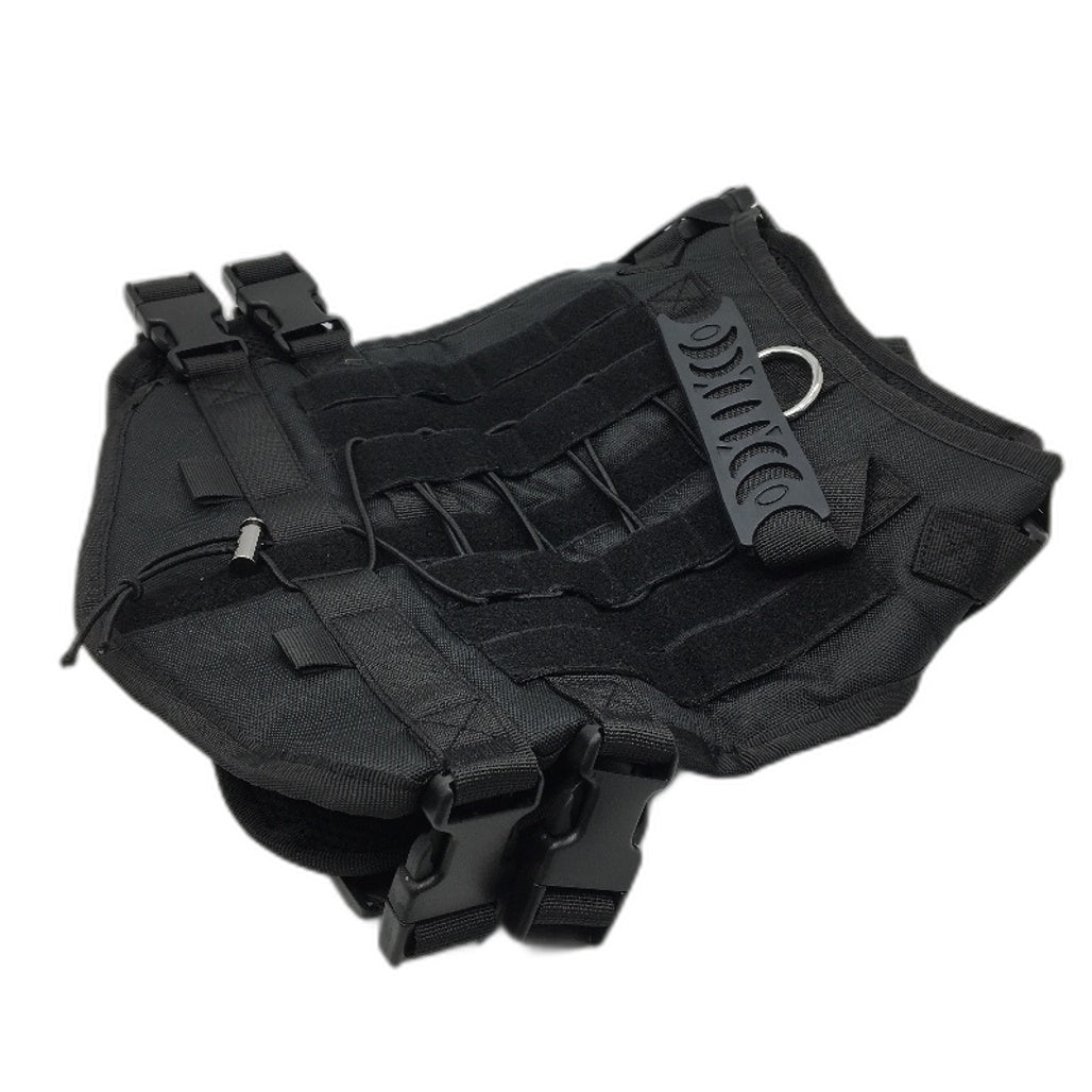 Suprepet Service Dog Removable Label Black Vest With Lead Size M NEW