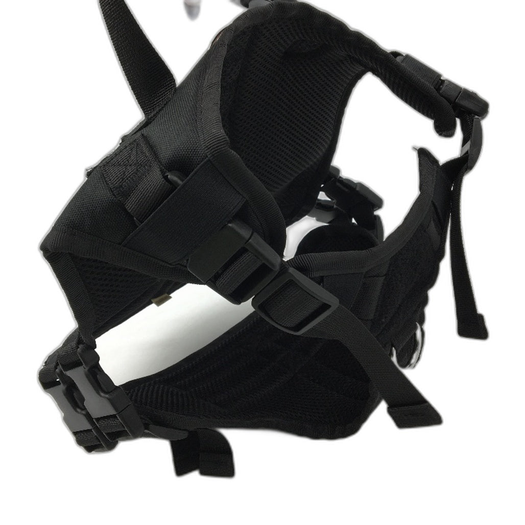 Suprepet Service Dog Removable Label Black Vest With Lead Size M NEW