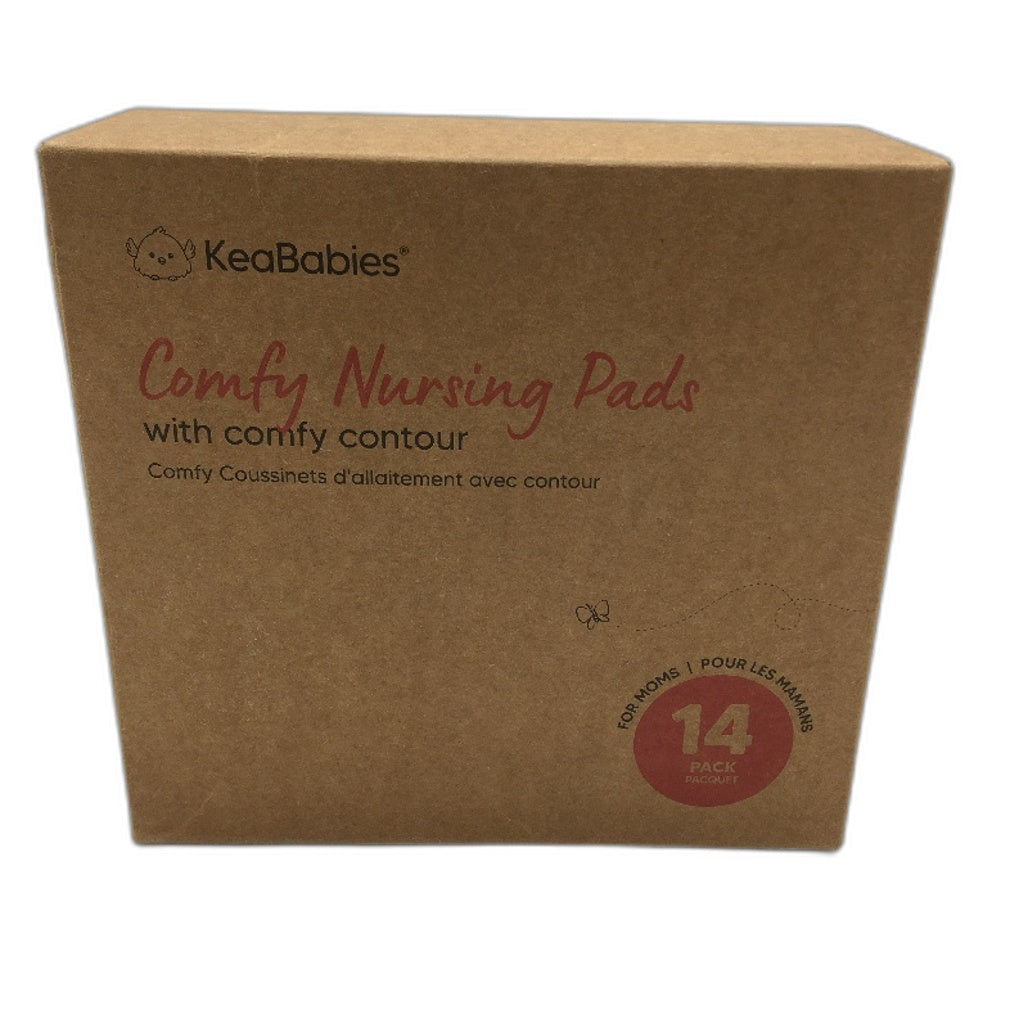KeaBabies Soft White Comfy Nursing Pads With Contour For Mums 14 Pack Size L NEW