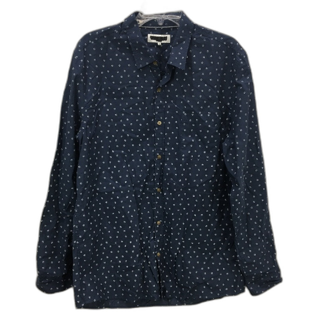 Jeanswest 2 Pack Blue With Pattern Cotton LSleeve Casual Shirts Mens Size L NEW