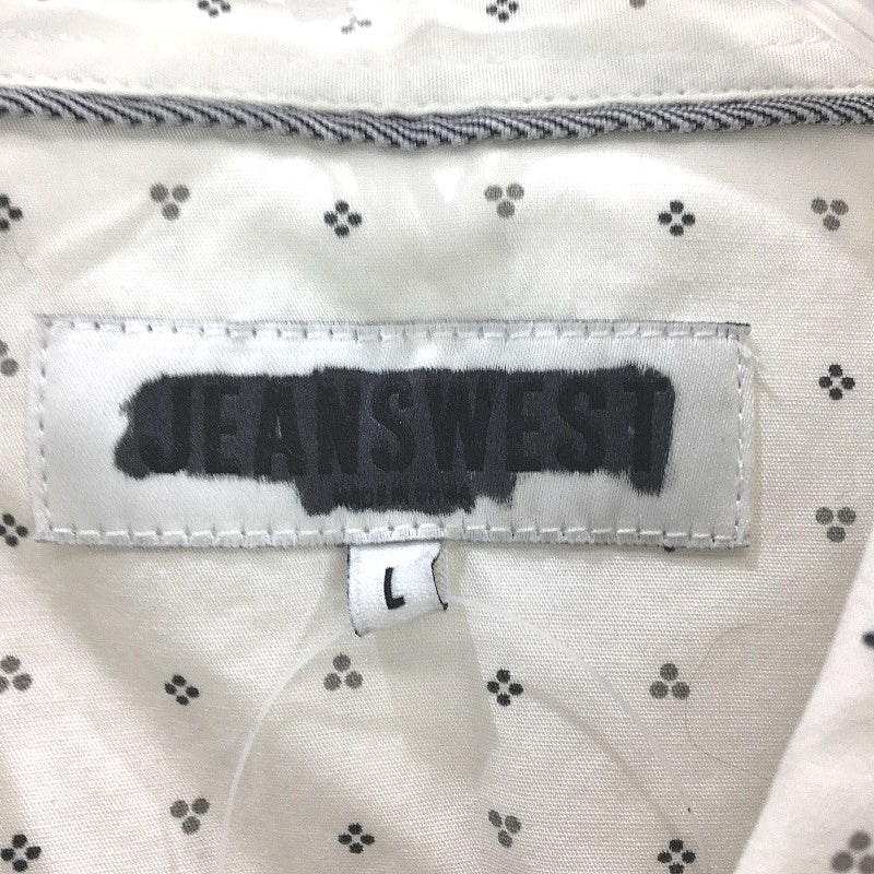 Jeanswest 2 Pack White Navy Pattern Cotton LSleeve Casual Shirts Mens Size L NEW