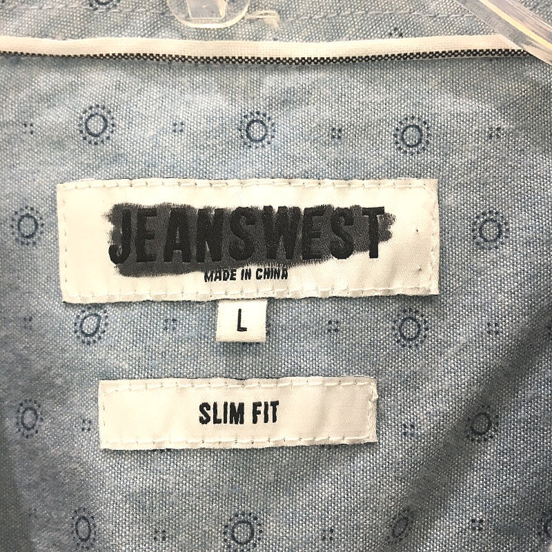 Jeanswest 2Pack Blue & Red Pattern Cotton SSleeve Casual Shirts Mens Size L NEW