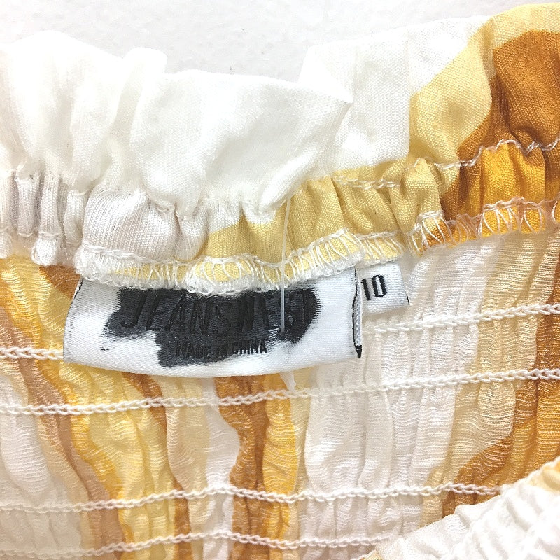 Jeanswest Autumn Tone Butterscotch Swirl Cotton Summer Dress Ladies Size 10 NEW