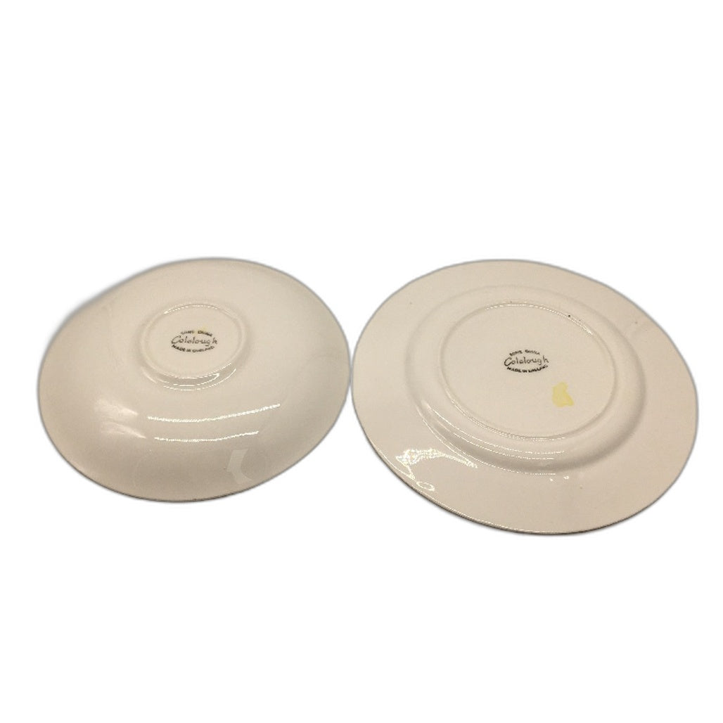 VINTAGE Colclough Bone China Made In England Pastel Yellow 3Pce Tea Cup Set