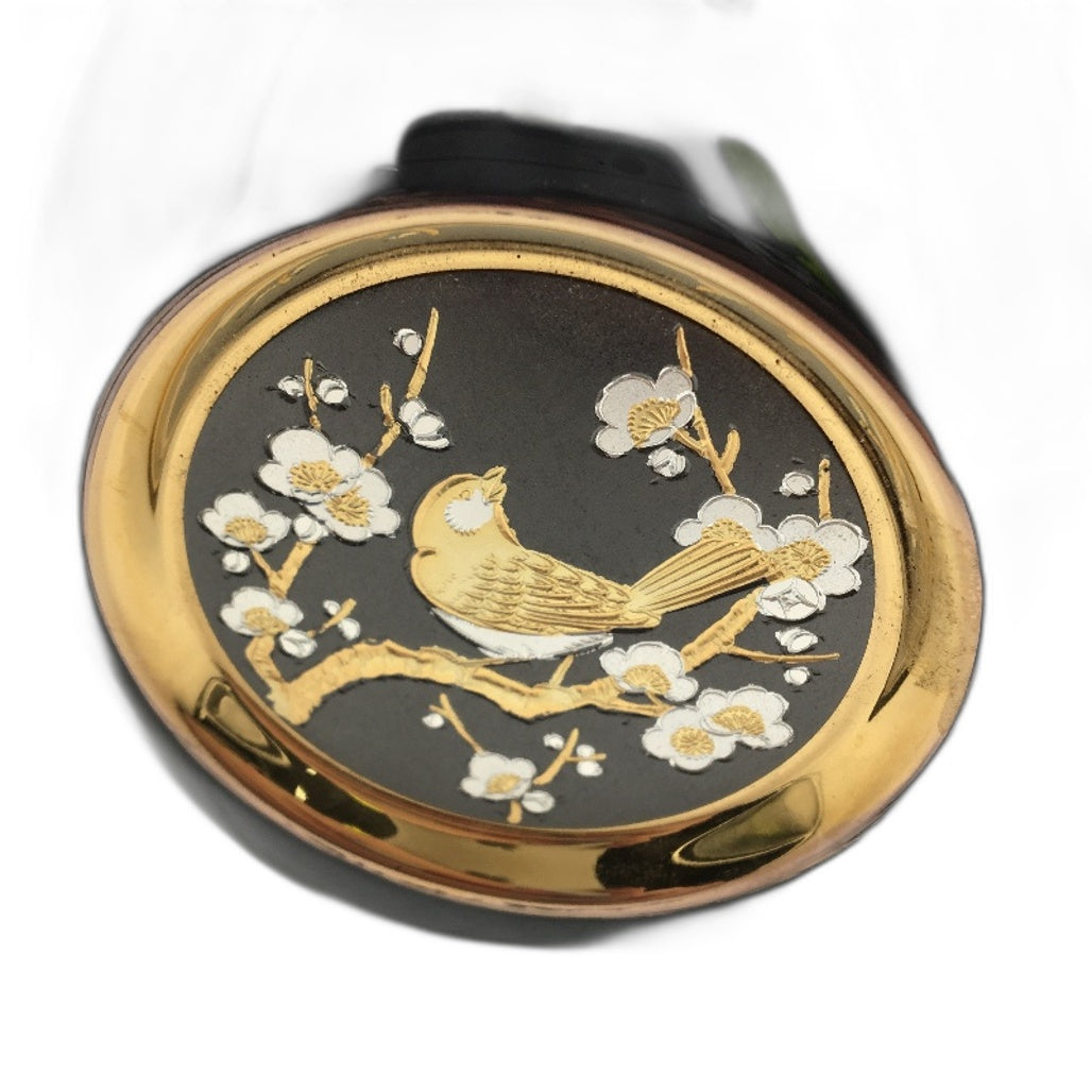 COLLECTABLE The Art Of Chokin 24K Edged Swallow Bird Made In Japan Mini Vase