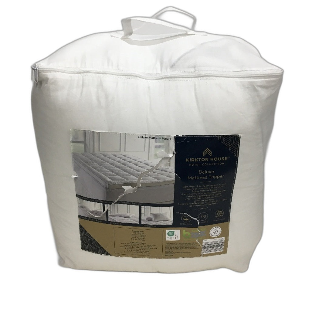 Kirkton House Deluxe 375TC Cotton Cover Mattress Topper KING Size NEW