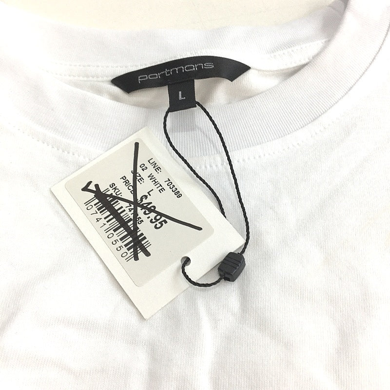 Portmans Renee Puff Short Sleeve Cotton Tee for Women - White, Size Large, NEW