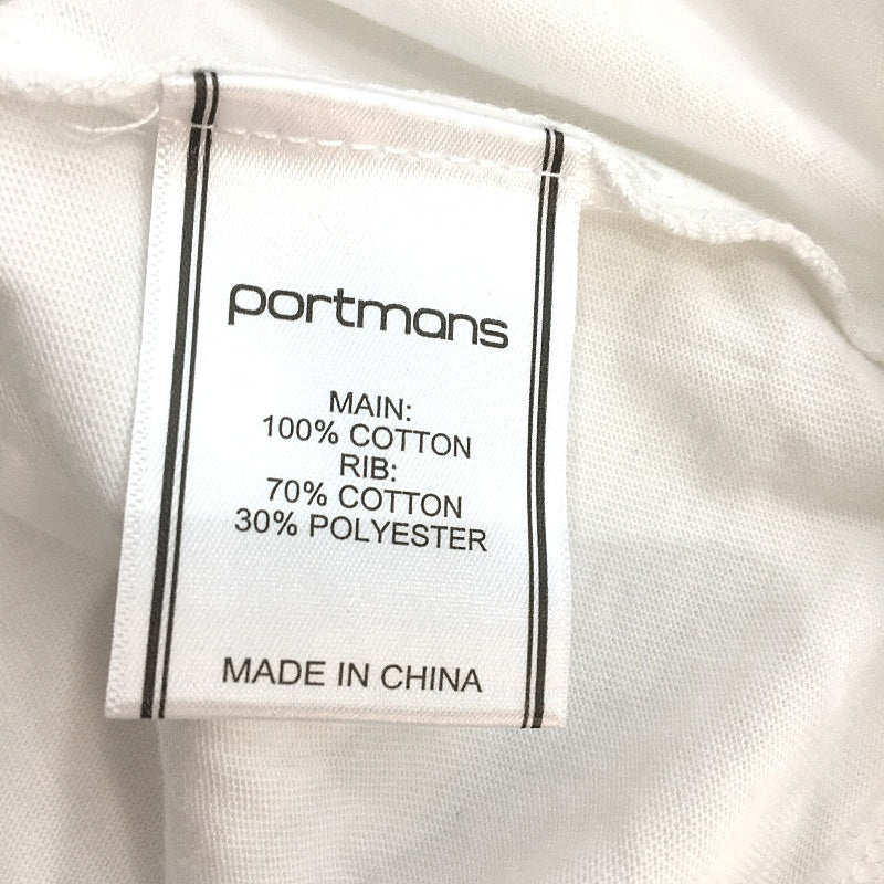 Portmans Renee Puff Short Sleeve Cotton Tee for Women - White, Size Large, NEW