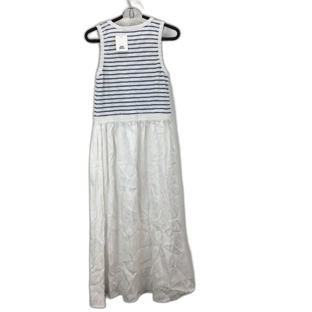Just Jeans Kylie Knit White & Blue Stripe Combo Dress - Ladies Size AU 10 - NEW