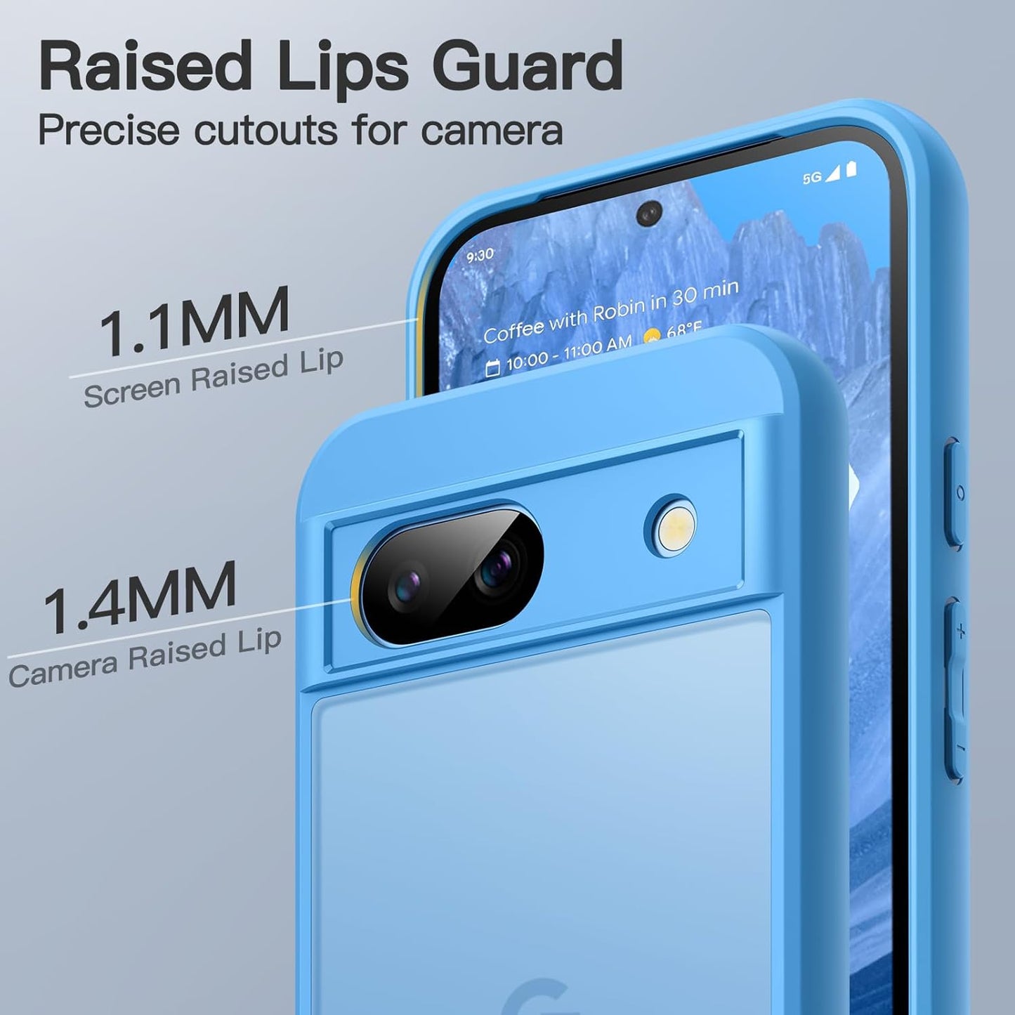 JETech Matte Basic Cases Case for Google Pixel 8a 6.1-Inch Frosted DEMO
