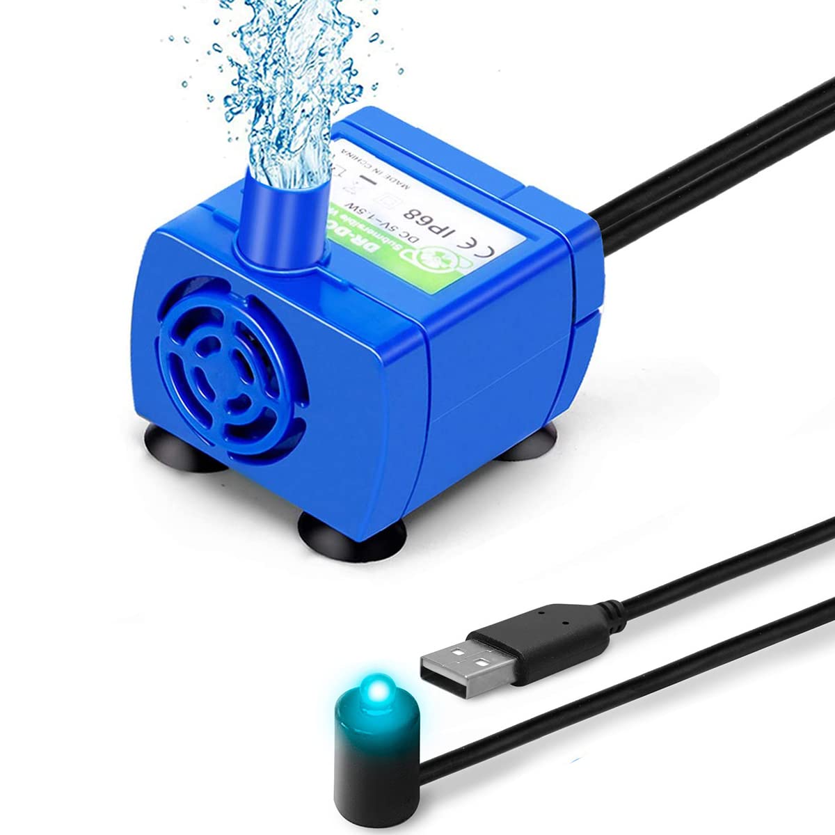 MAOCG Blue Fountains Pet Water Fountain Pump Replacement Accessory for DEMO