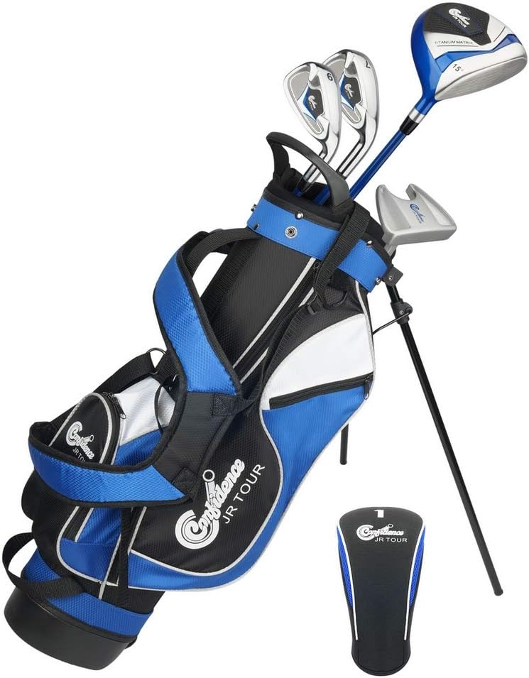 Confidence Junior Golf Clubs Complete Set for Kids Ages 4-7 Years Blue DEMO