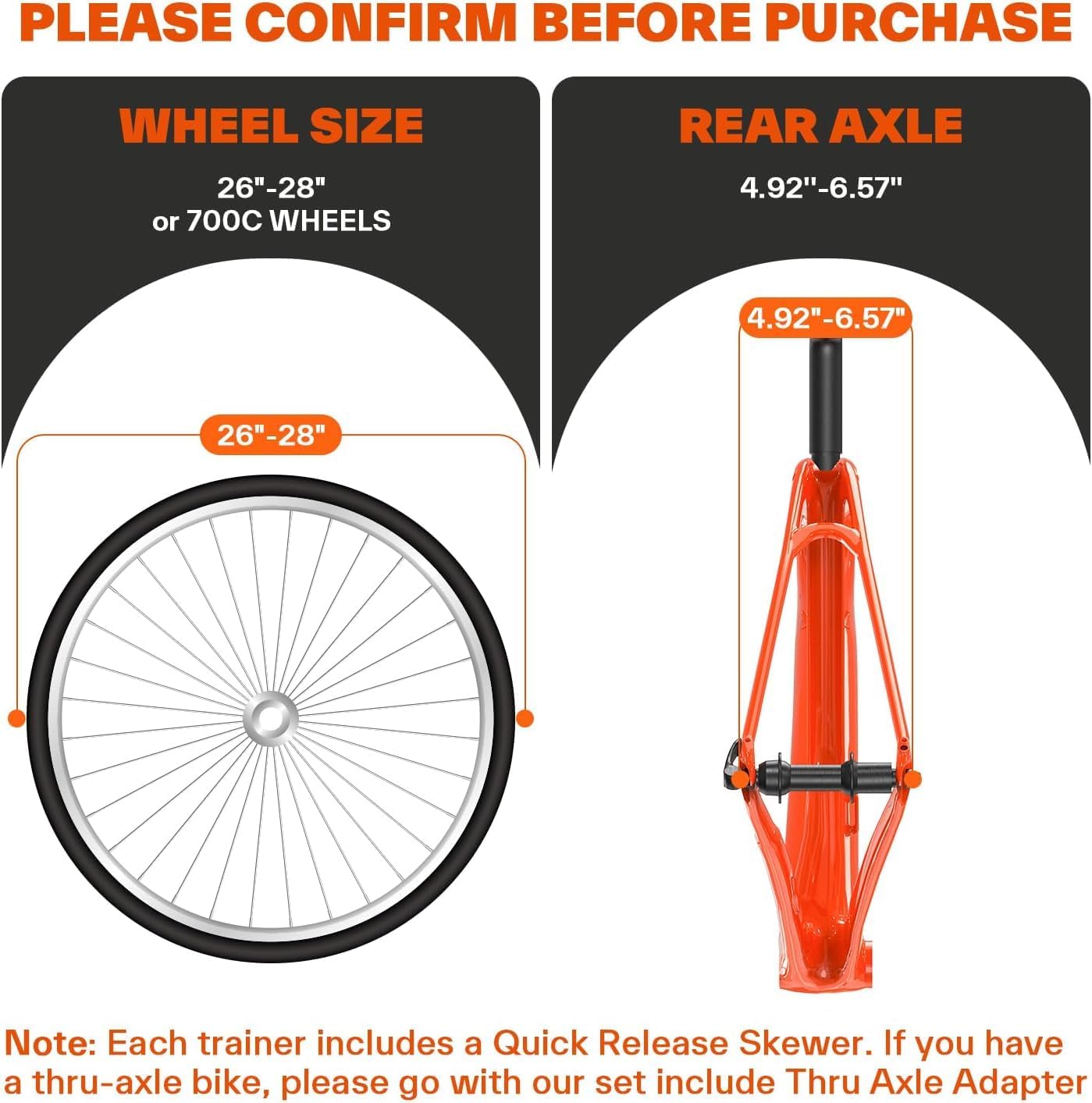 Sportneer Magnetic Stationary Bike Trainer for 26-28" & 700C Bicycles Size DEMO