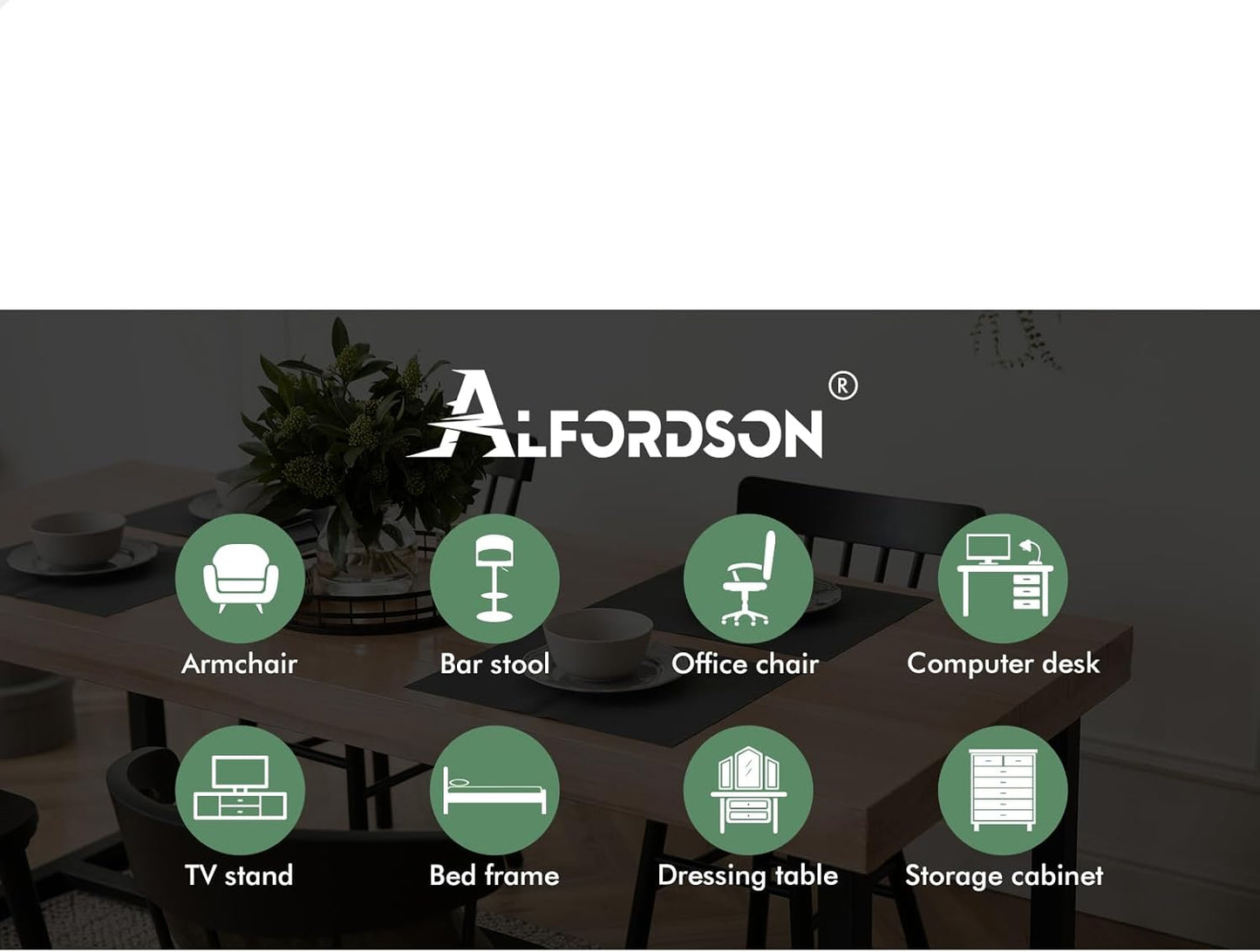 ALFORDSON Bentwood Dining Chairs Set of 2 Faux Leather Black Size 40cm x NEW