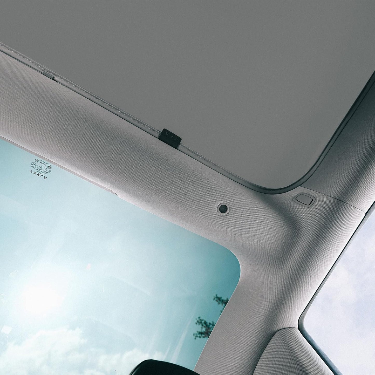 VION Grey Tesla Model 3 Roof Sunshades - Precision Fit Full Coverage DEMO