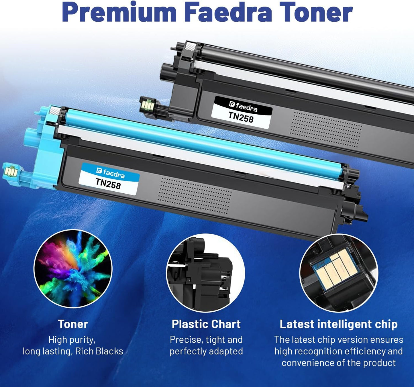 Faedra Toner Cartridge Set Multi Color Cyan Magenta Compatible for Brother NEW