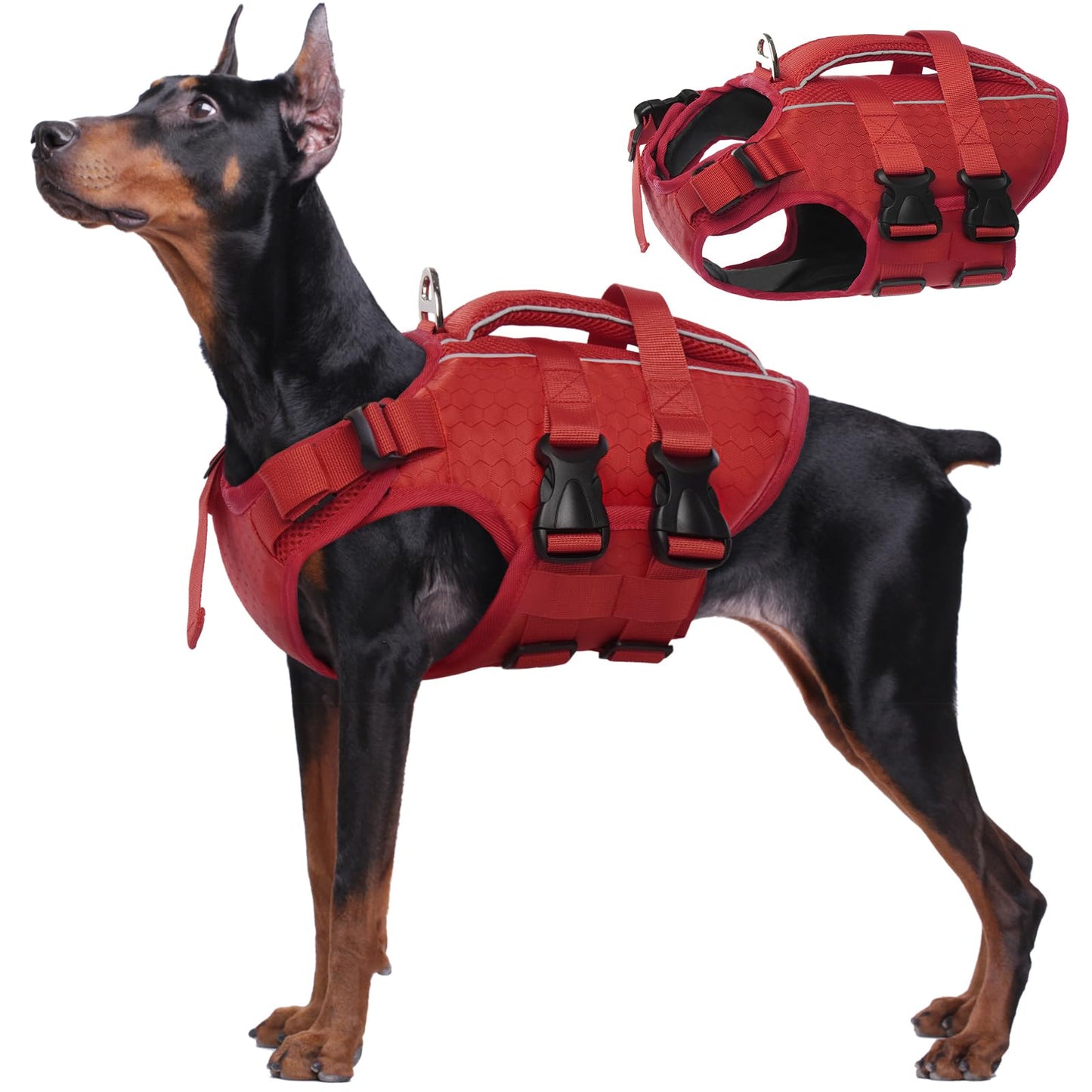 Kuoser Dog Lifejackets Life Jacket High Flotation Reflective Vest for NEW