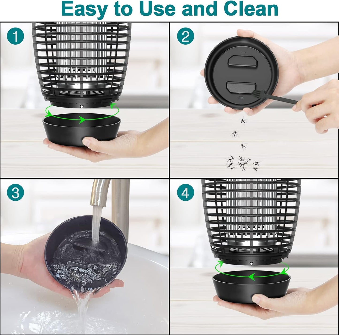 TMACTIME 4500V Indoor Insect & Pest Control 20W Mosquito Killer Lamp NEW