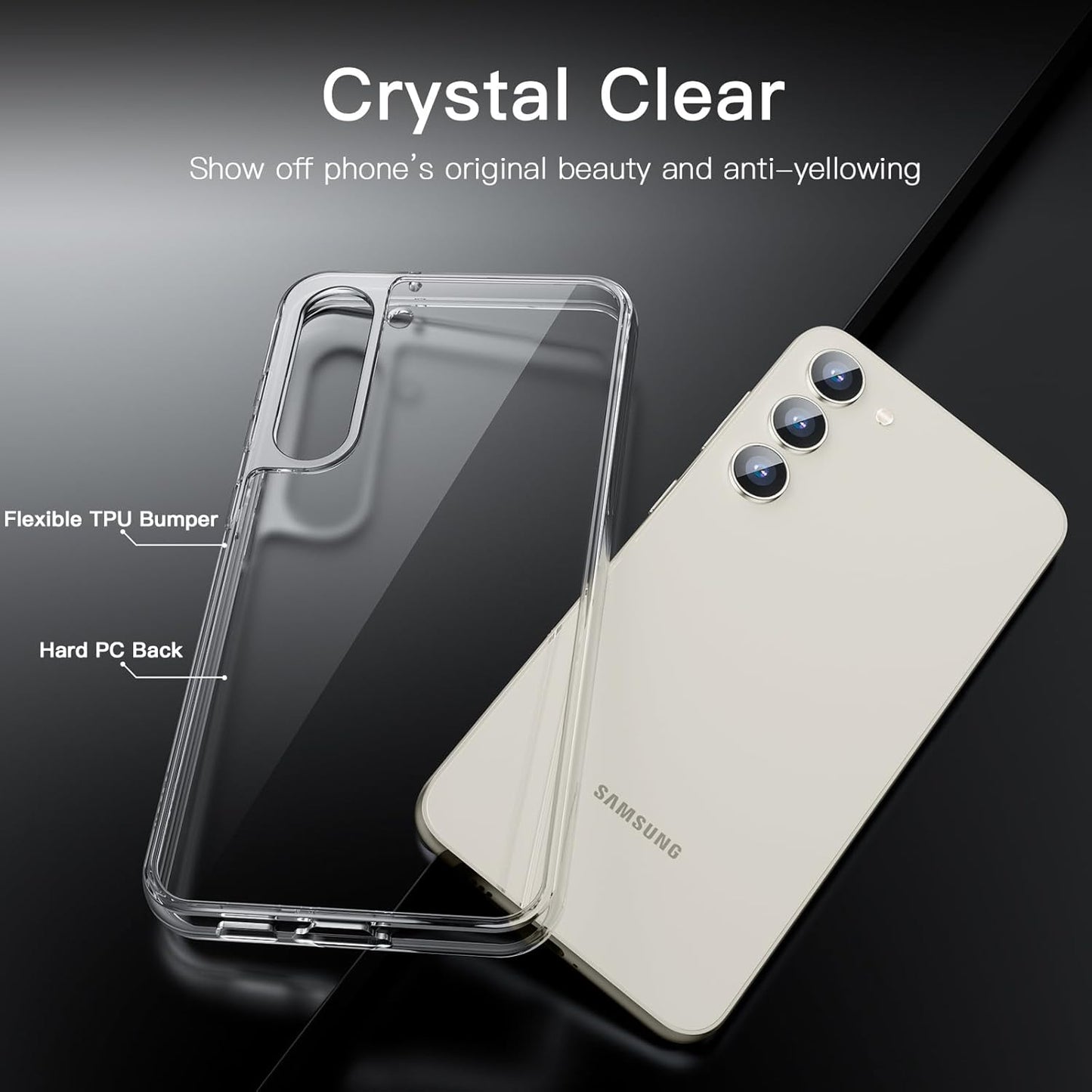 JETech Basic Cases for Samsung Galaxy S23 5G 6.1-Inch Non-Yellowing NEW