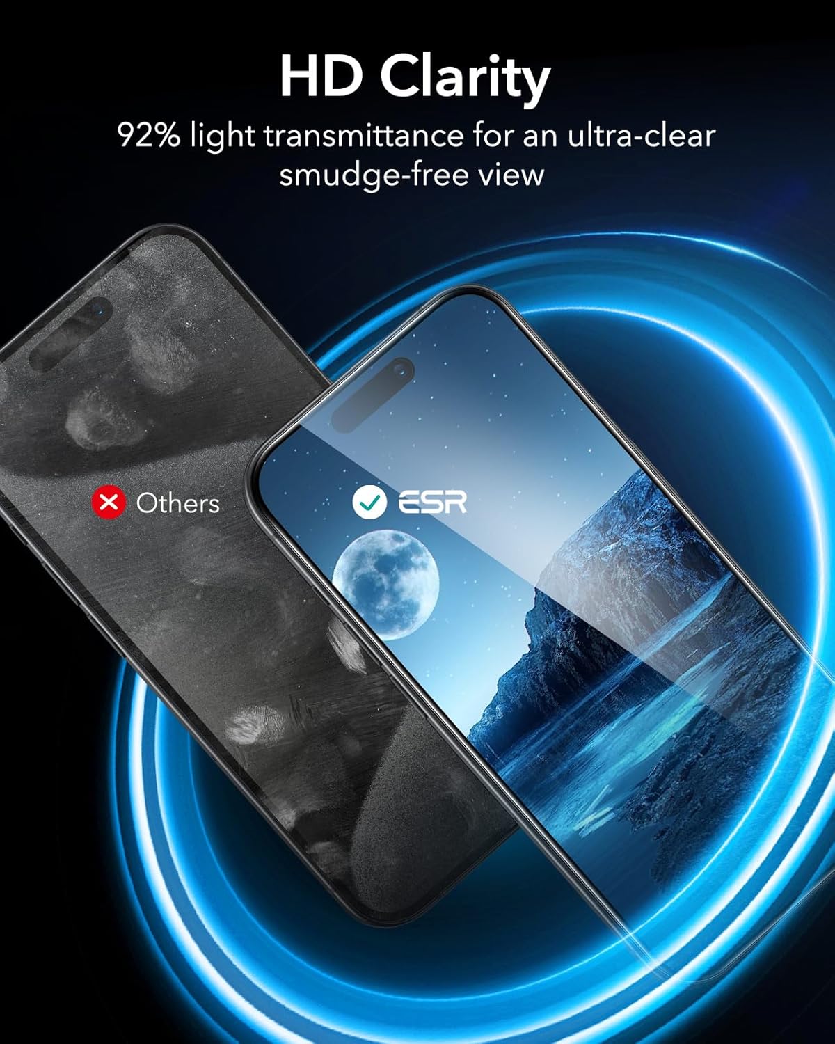 ESR Privacy Screen Protectors Anti-spy Tempered Glass for iPhone 16 Pro Max NEW