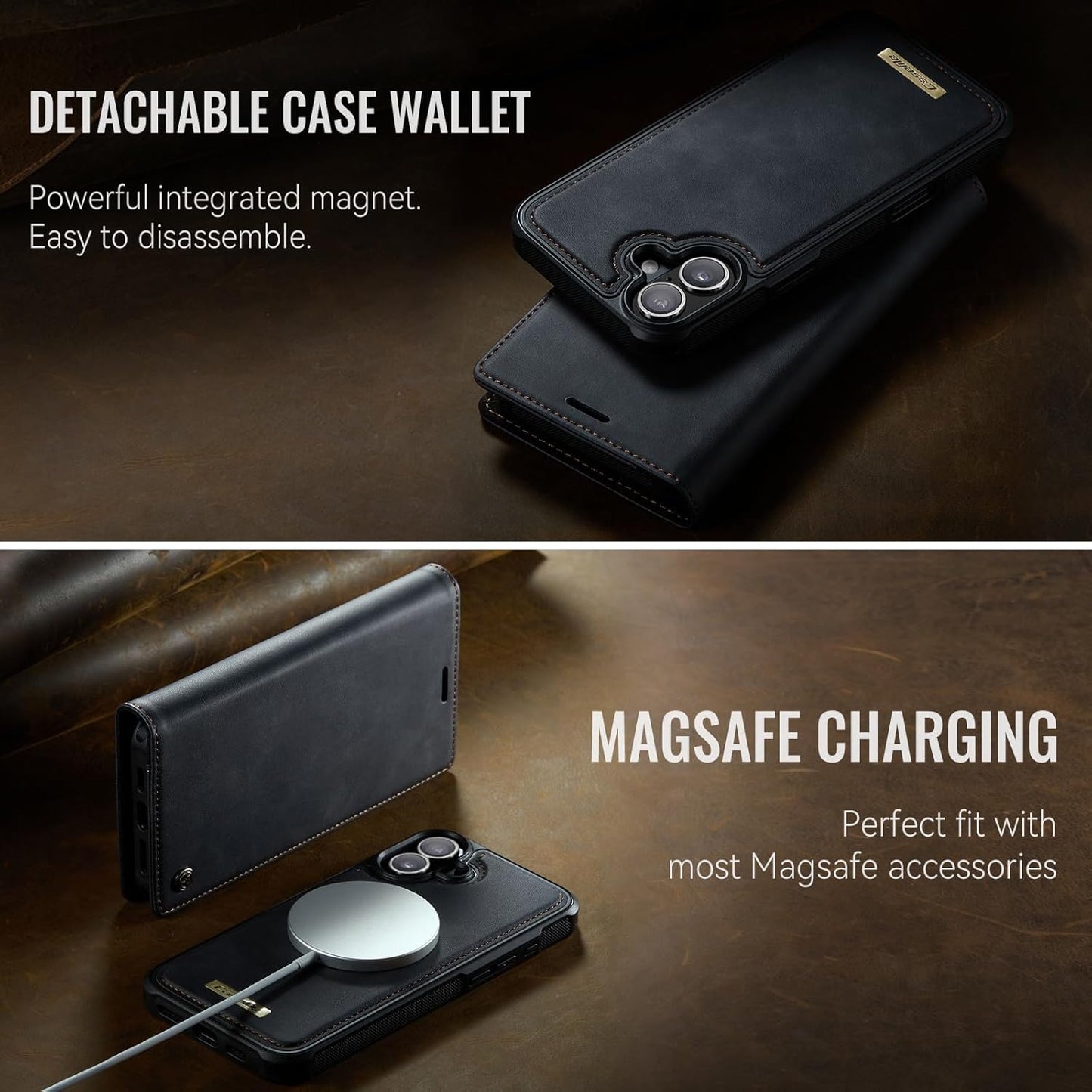 ELEPIK Removable Flip & Wallet Cases Magnetic Wallet Flip & Cases with Card NEW