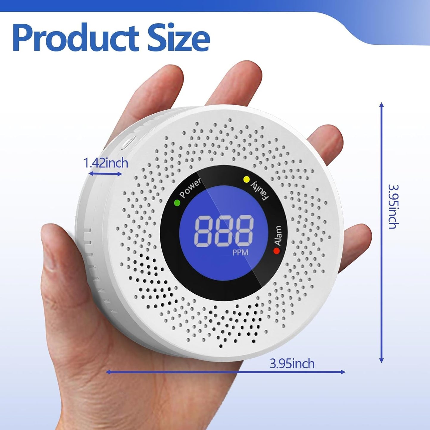 YICENZXI Carbon Safety & Security Monoxide Detector with Digital Display NEW