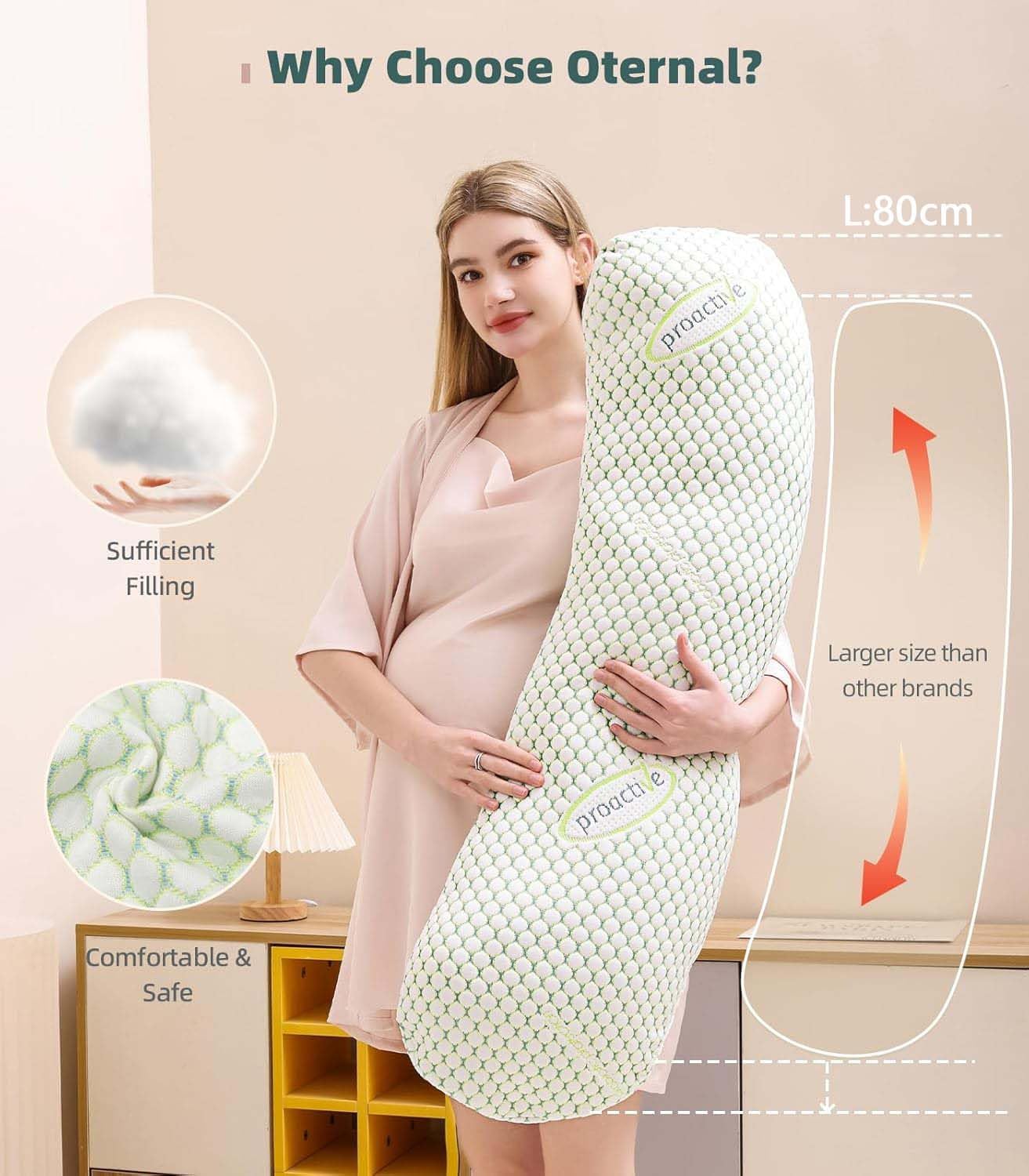 Cozioz Comfortable Maternity & Body Pillows Pregnancy Maternity Body Pillow NEW