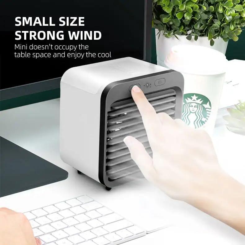 UniPro GOODS Portable Mini Air Conditioner Rechargeable Cooling Fan White NEW