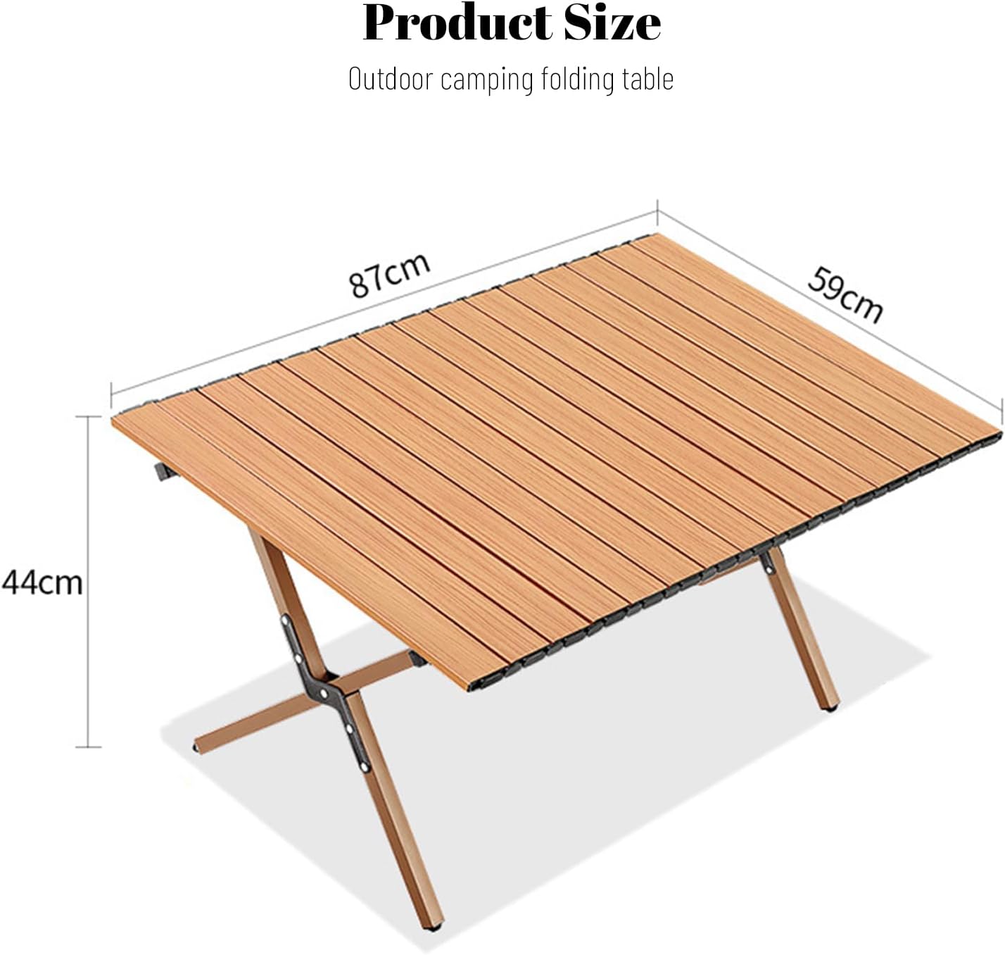 EqiEch Folding Tables Camping Table - Portable Wooden Outdoor Picnic NEW