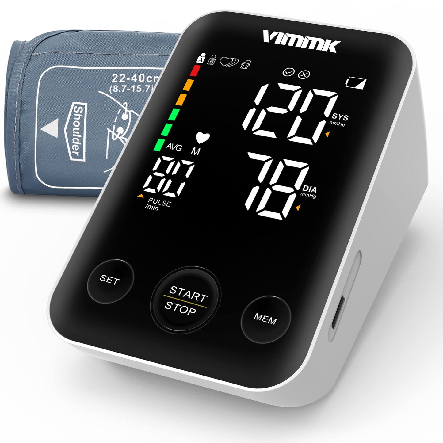 Vimmk Upper Accessories Arm Blood Pressure Monitor Machine for Home Use, NEW