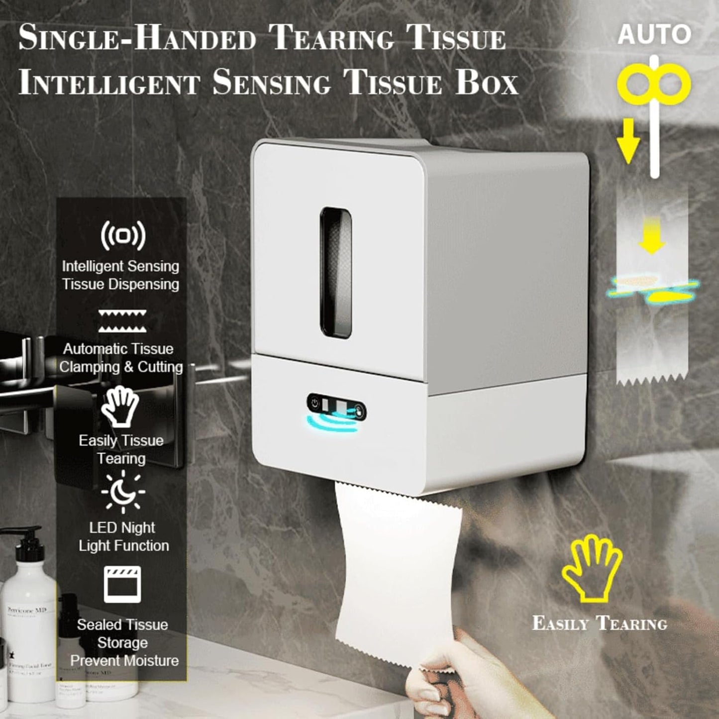 Jectse Touchless Automatic Paper Towel Dispenser with 3-Stage Separation DEMO
