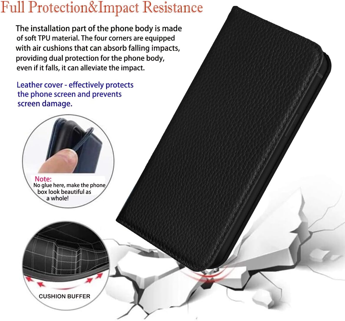 NanHou RFID Blocking Leather Flip Wallet Case with Magnetic Closure DEMO