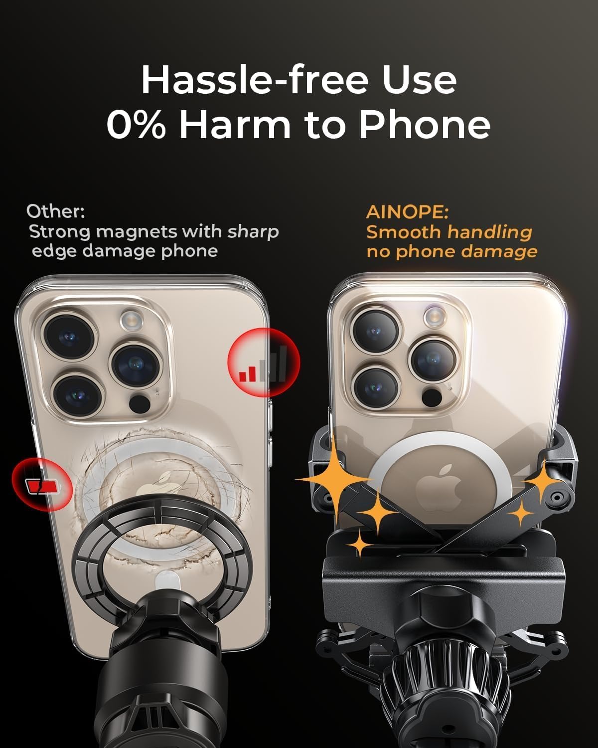 AINOPE Gravity Accessories Air Vent Car Phone Holder Mount Adjustable DEMO