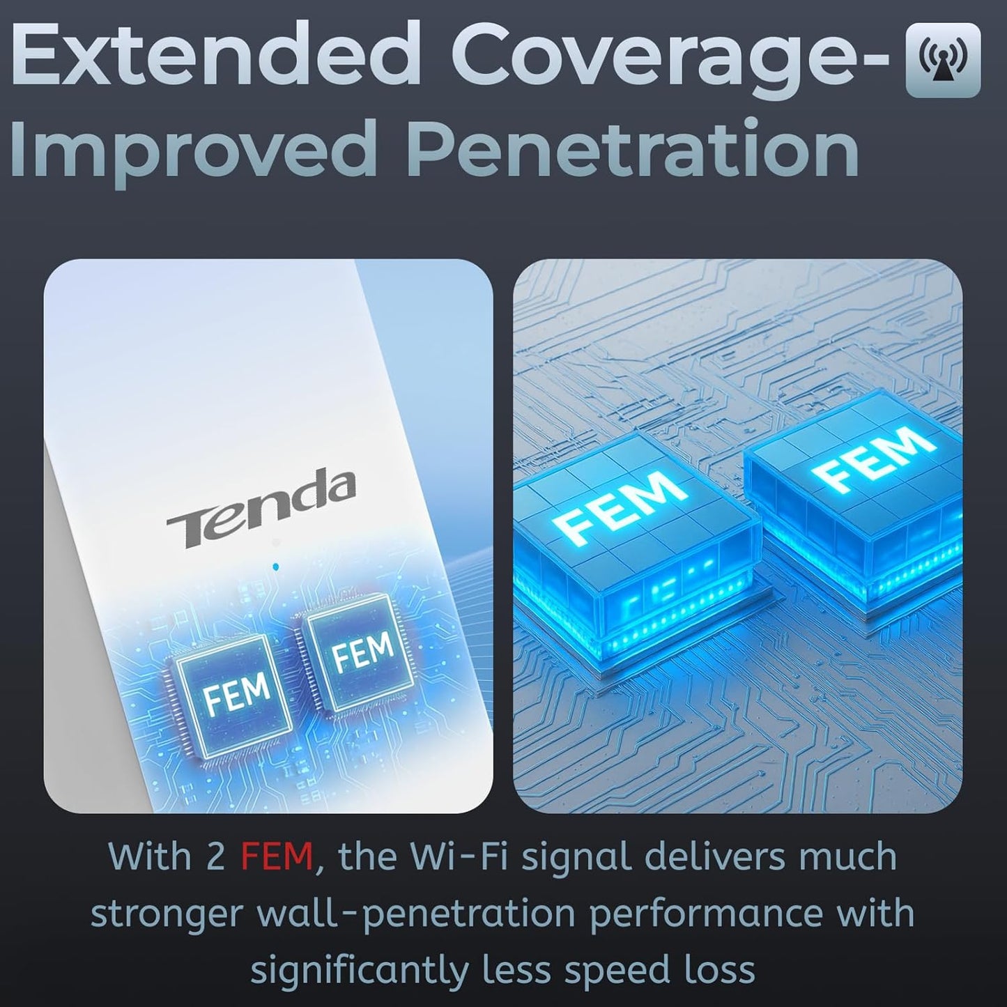 Tenda AC1200 WiFi Range Extender Dual-Band Wireless Repeater Covers 1300 DEMO