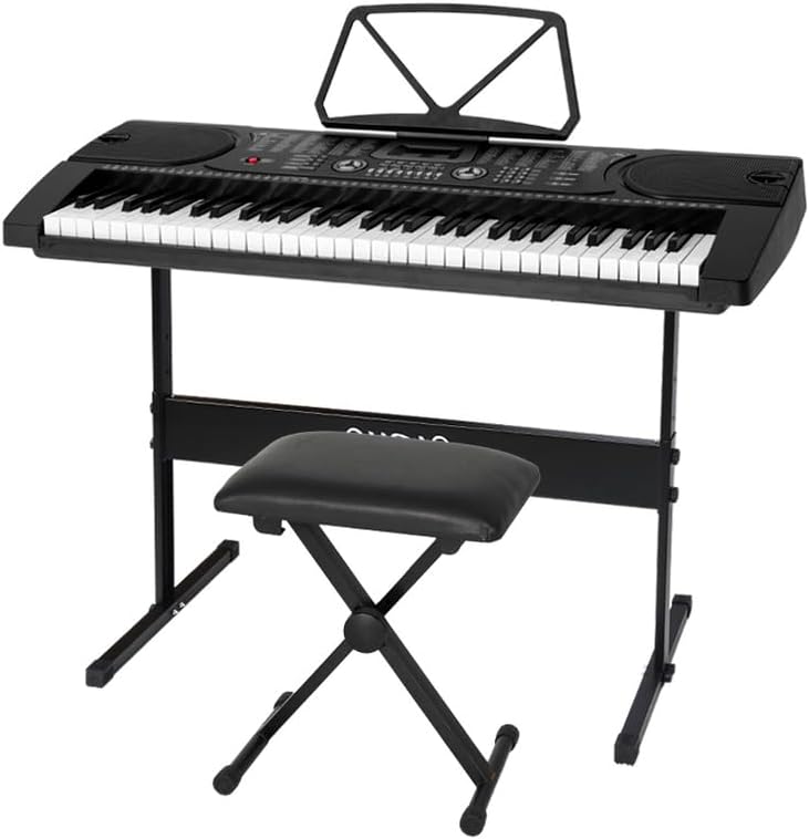 ALBA Portable Digital Keyboard 61 Keys Arranger Black Size 86cm(L) x DEMO
