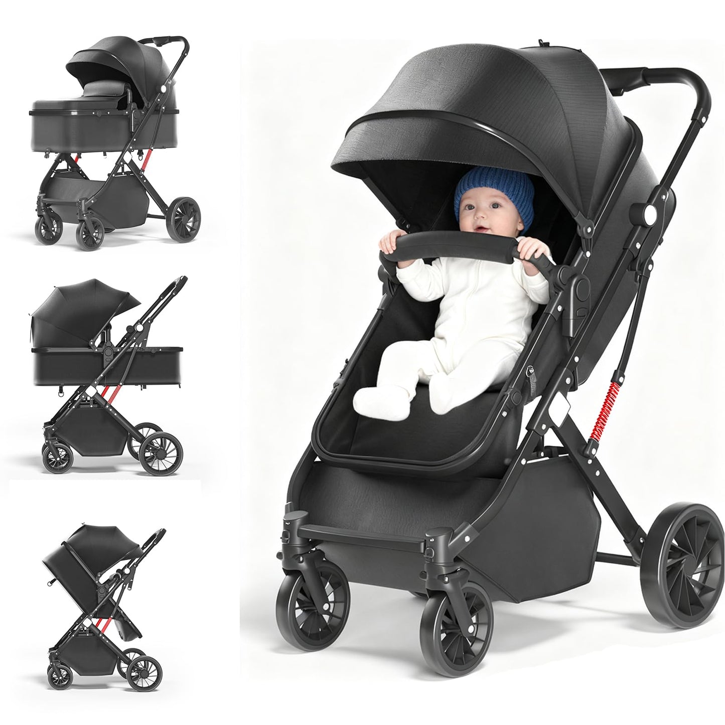 Tilpes Lightweight Buggies Aluminium Alloy Buggy Pram for Newborn to DEMO