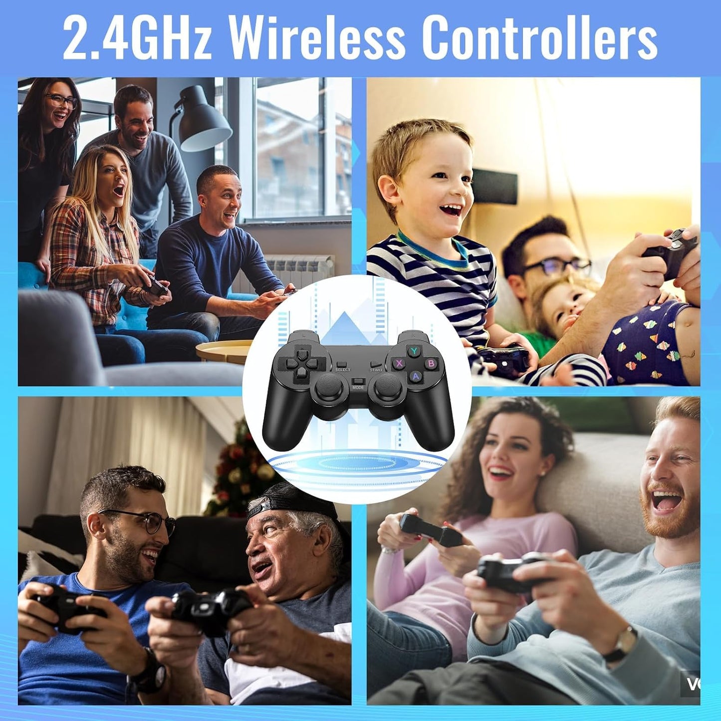 Bewinner Wireless Retro Game Console 20,000+ Games 9 Emulators Handheld DEMO