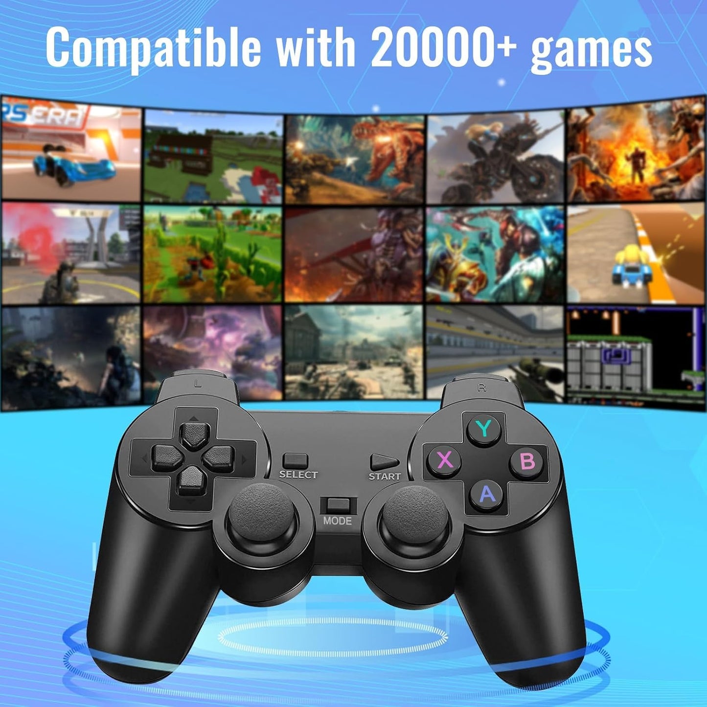 Bewinner Wireless Retro Game Console 20,000+ Games 9 Emulators Handheld DEMO