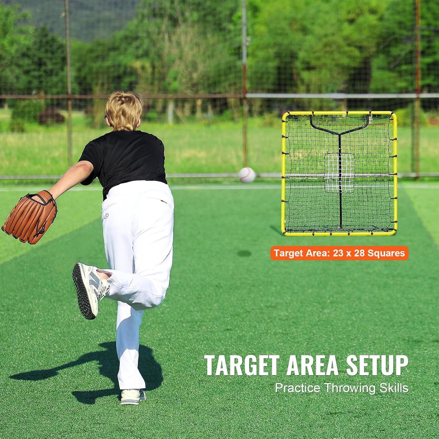 VEVOR Baseball Rebounder Net 4 x 4.5 Feet Pitchback Softball Training Size NEW