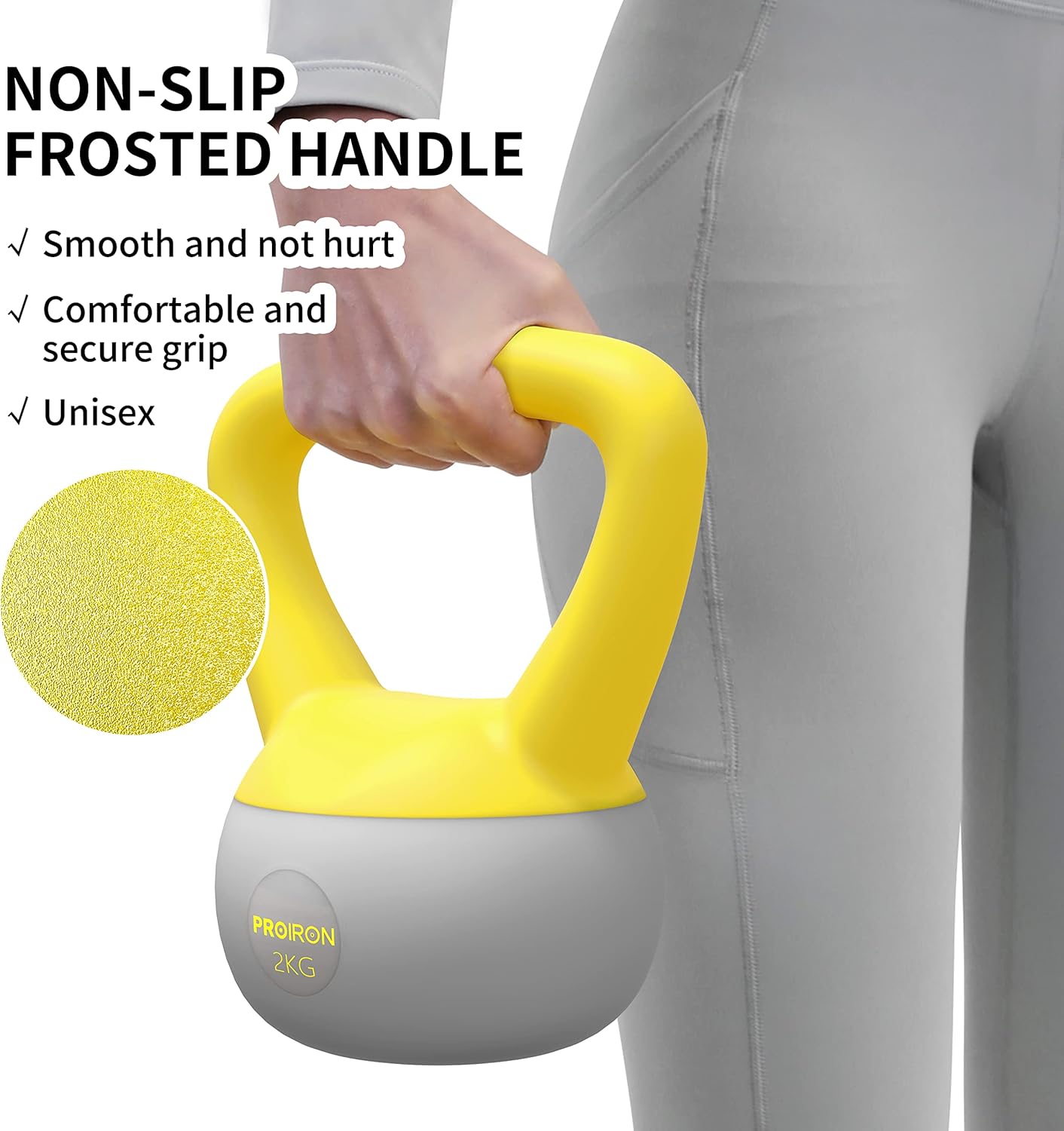 PROIRON 4 Kettlebells KG Soft Kettlebell Weights for Strength Training DEMO