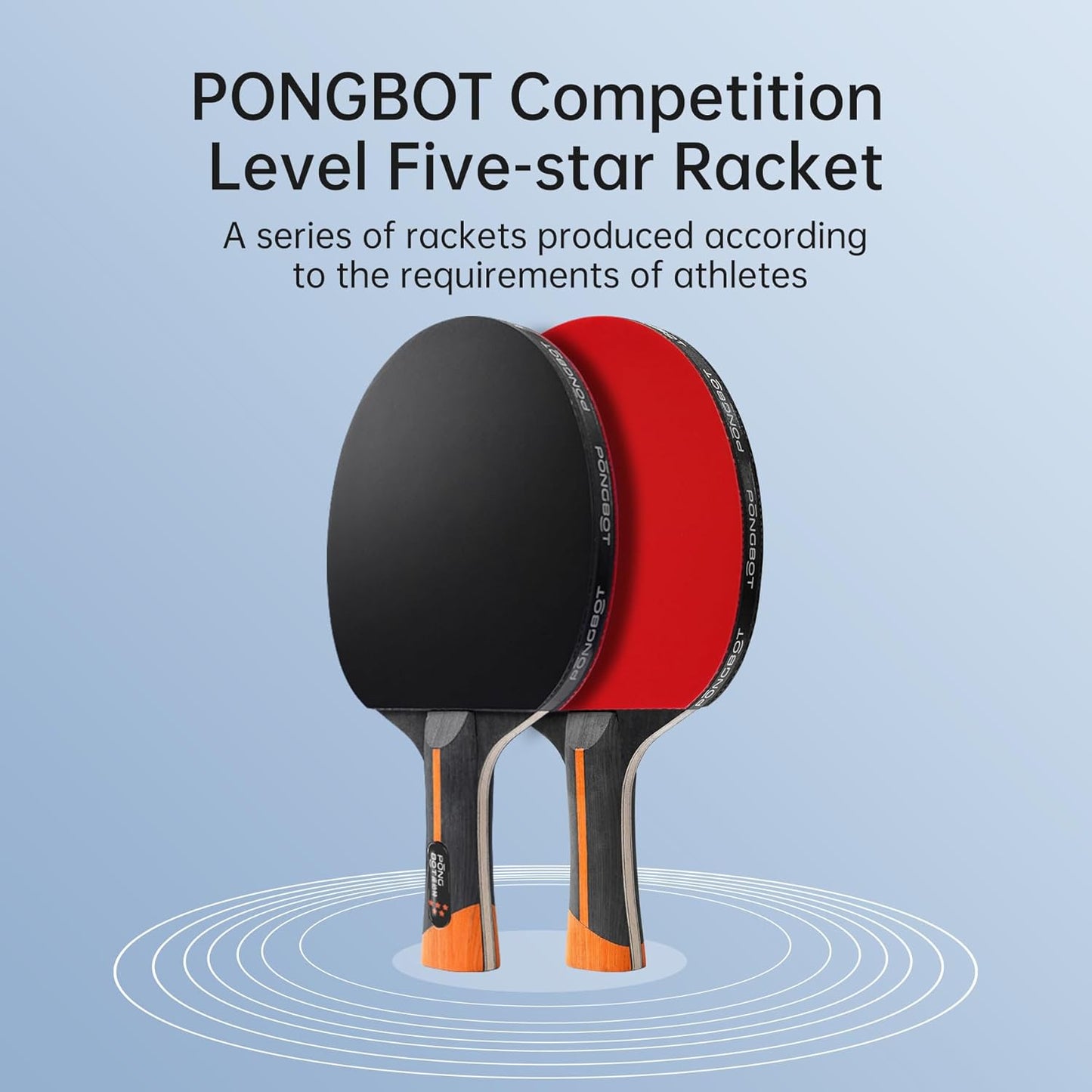 PONGBOT Professional Rackets Level Table Tennis Racket Ping Pong Paddle DEMO