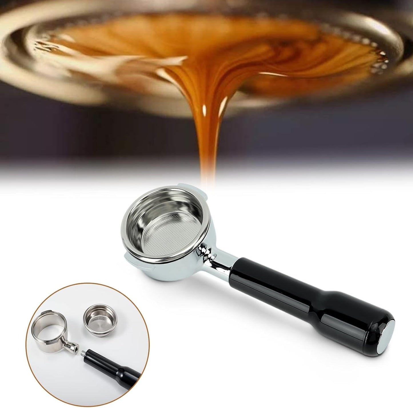 Gugxiom 58mm Tampers Bottomless Portafilter Espresso Coffee Tamper DEMO