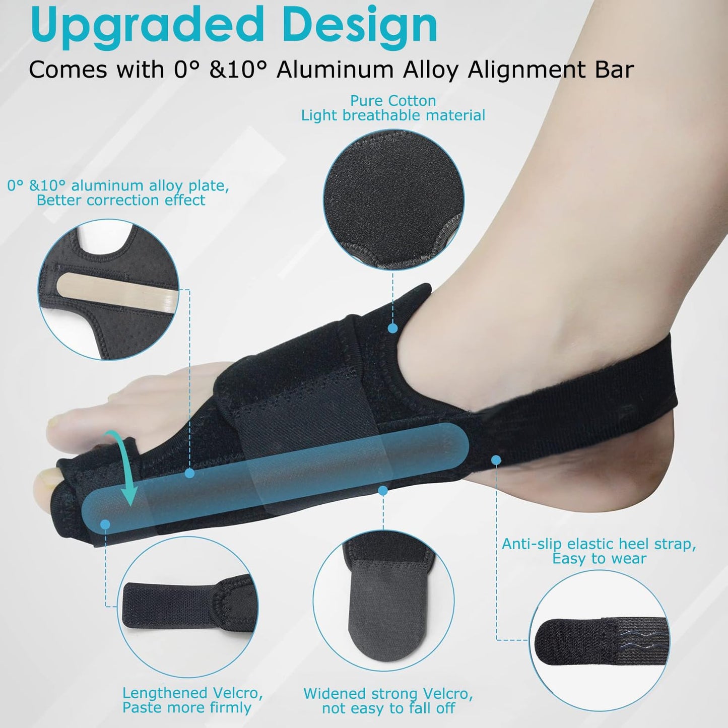 VISOOP Toe Straighteners Bunion Corrector Alignment Bar Support Device in DEMO