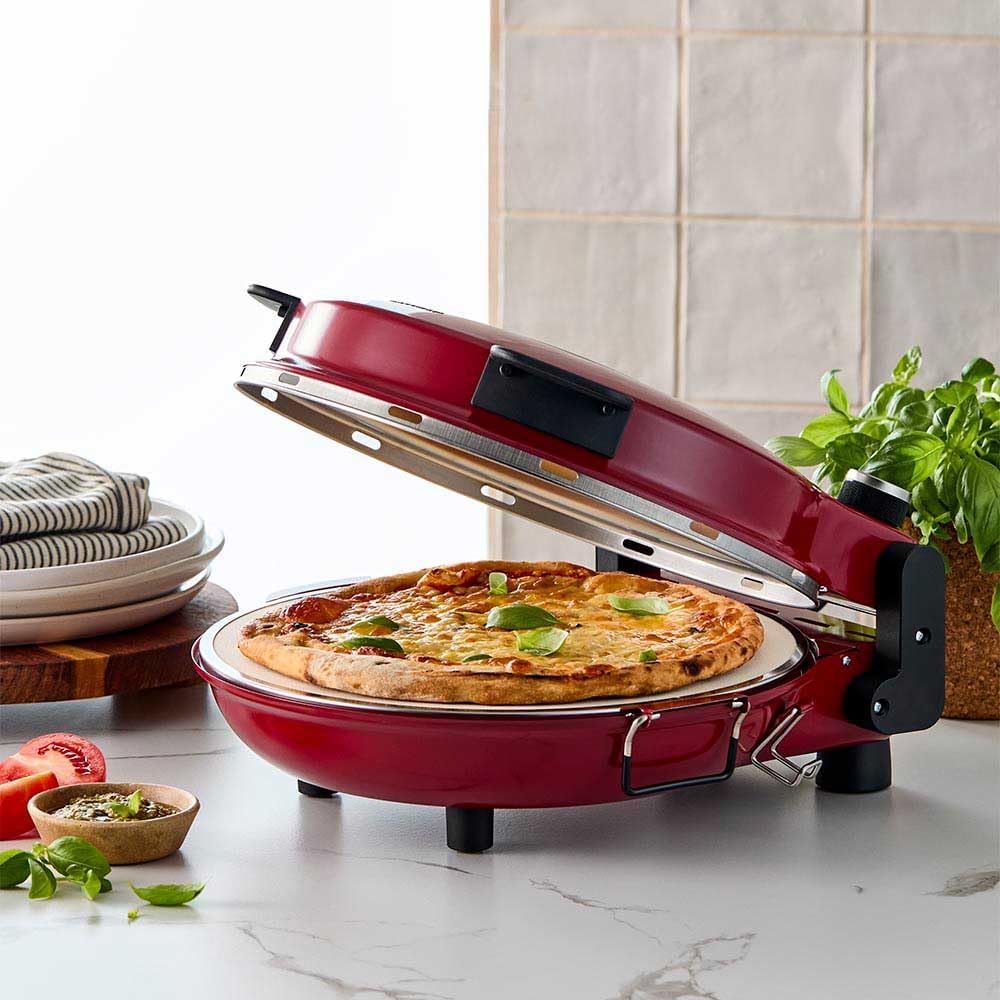 Baccarat The Mini Ovens Gourmet Slice Pizza Oven Compact Countertop Red DEMO