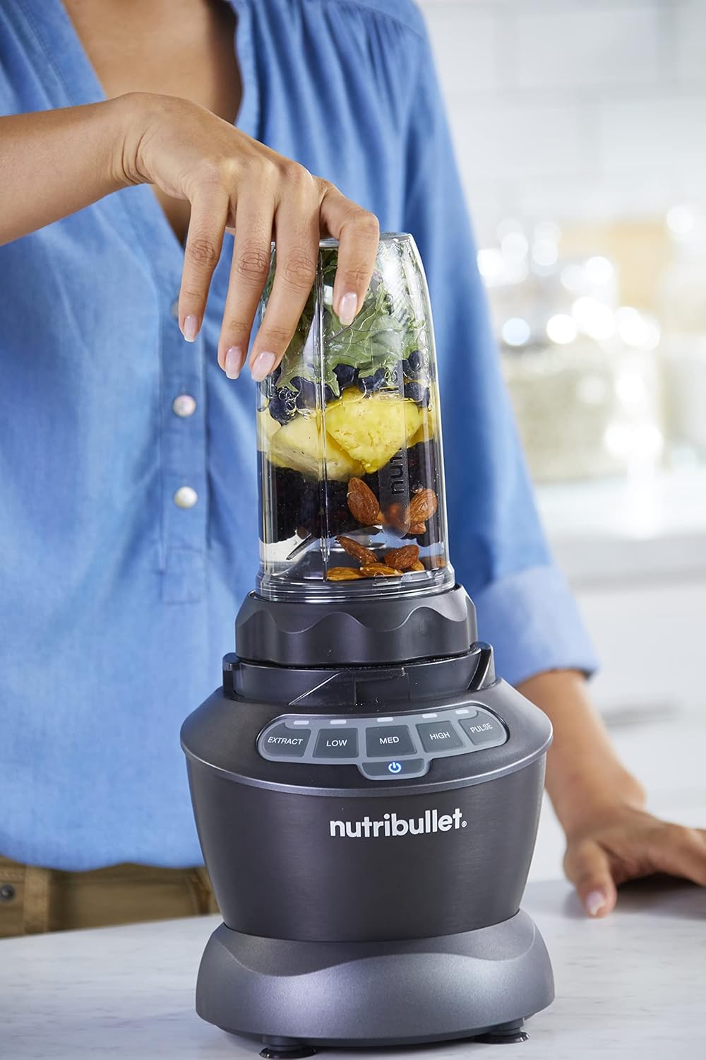 NutriBullet 1200W Jug Blenders Powerful Jug Blender Smoothie Maker Combo DEMO